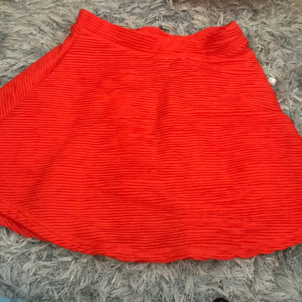 Red skirt